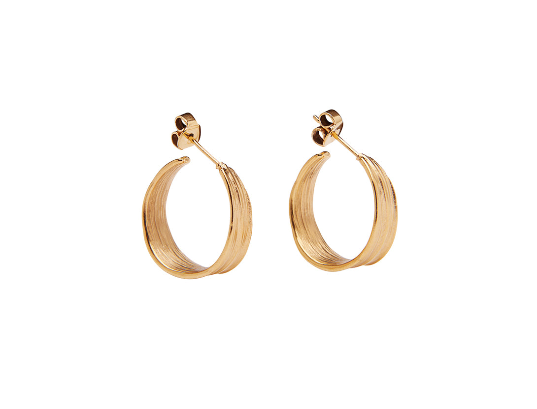 Olive Petit creoler - forgyldt